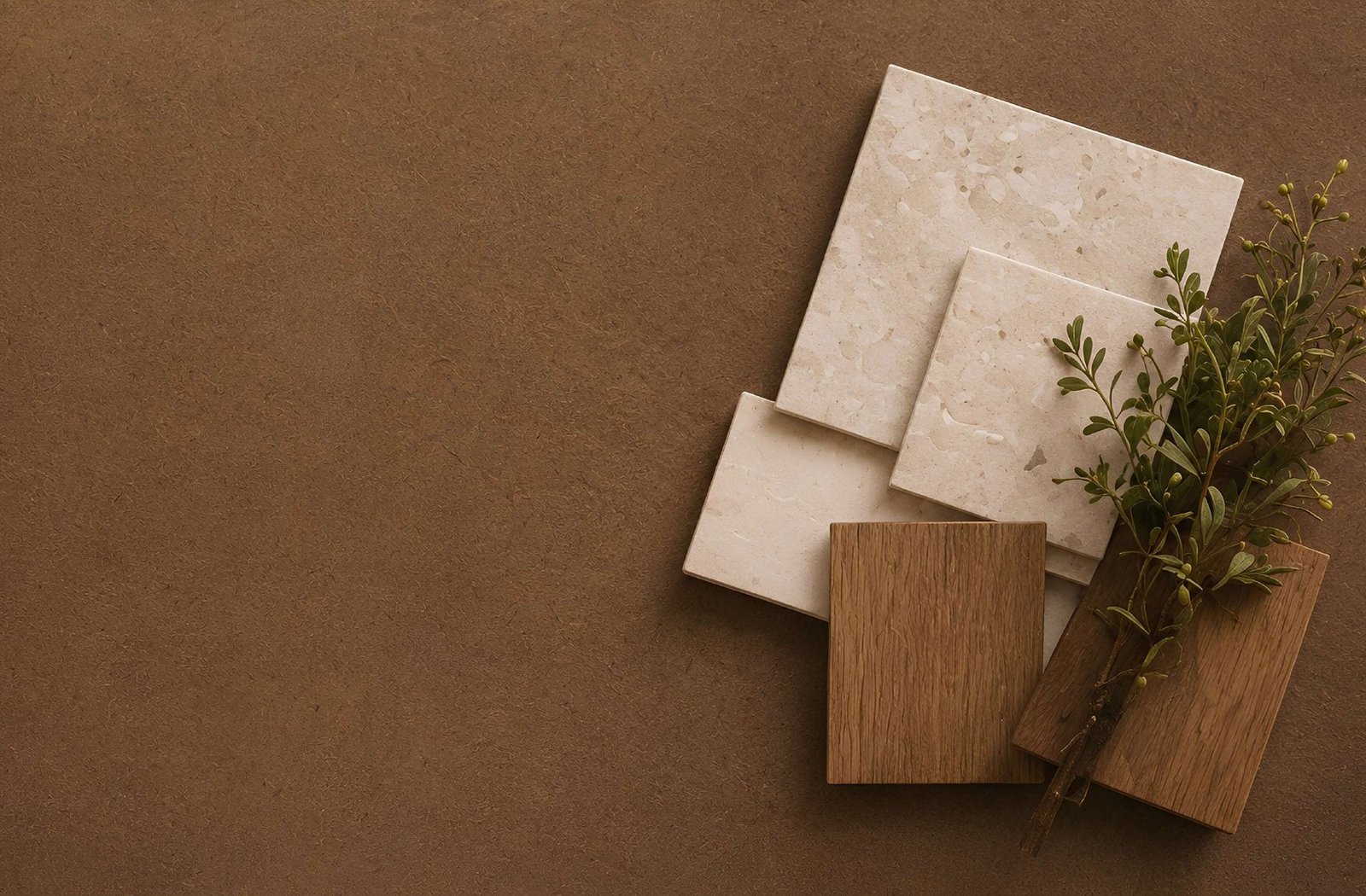 Material palette used in Subishi Nirvana villas